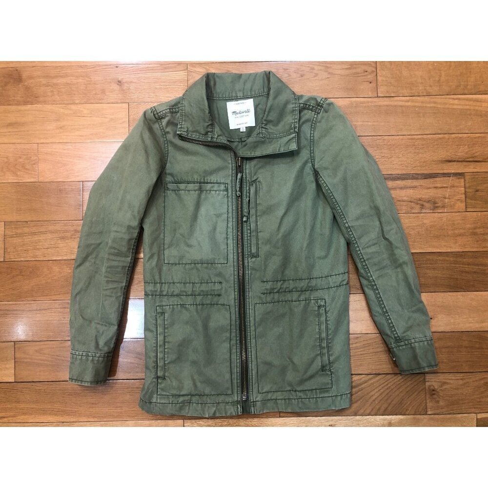 Madewell Fleet Jacket 100% Cotton Army Green Size XS